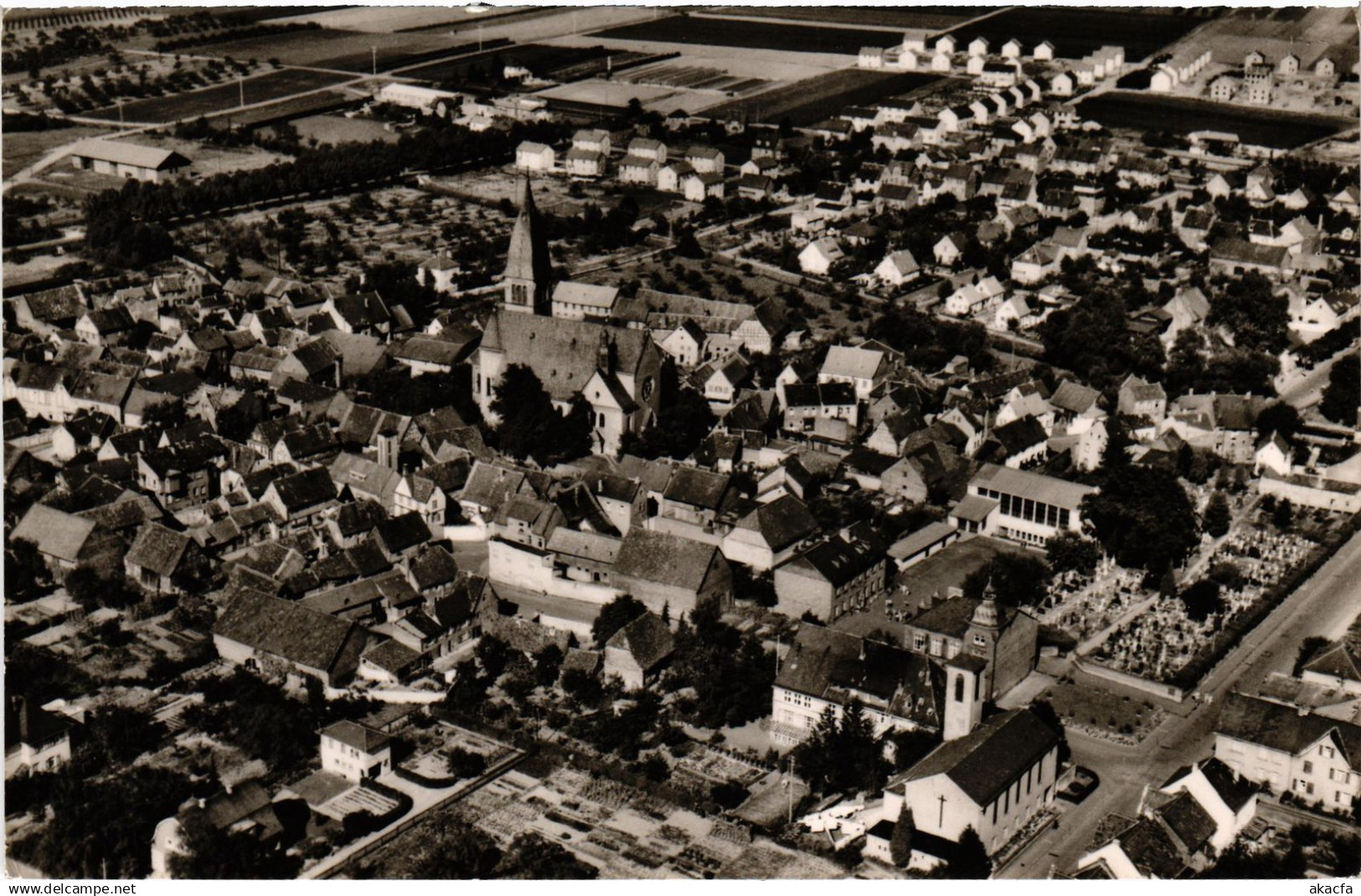 CPA AK HATTERSHEIM AM MAIN Luftbild GERMANY (1419572)