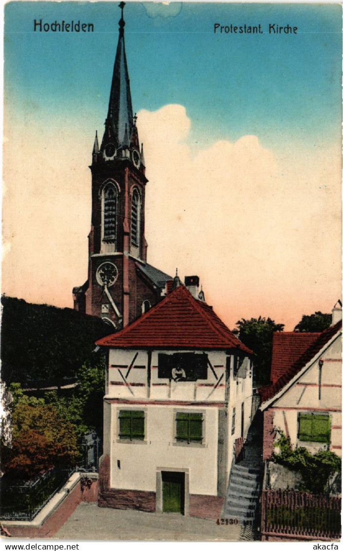 CPA AK HOCHFELDEN - Protestant Kirche (452692)