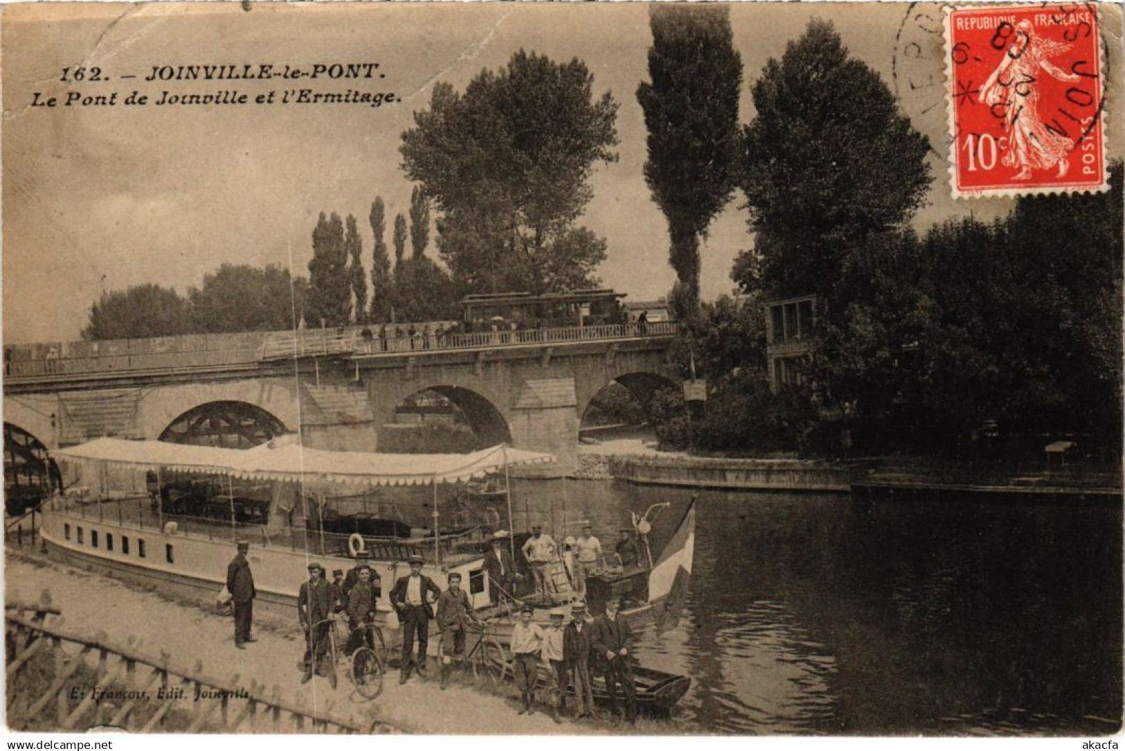 CPA AK Joinville le Pont Le Pont de Joinville et l'Ermitage FRANCE (1283479)