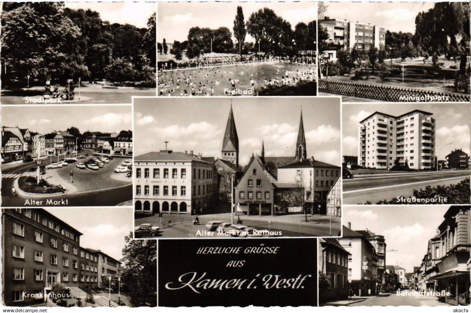 CPA AK KAMEN TOWN SCENES GERMANY (1435969)