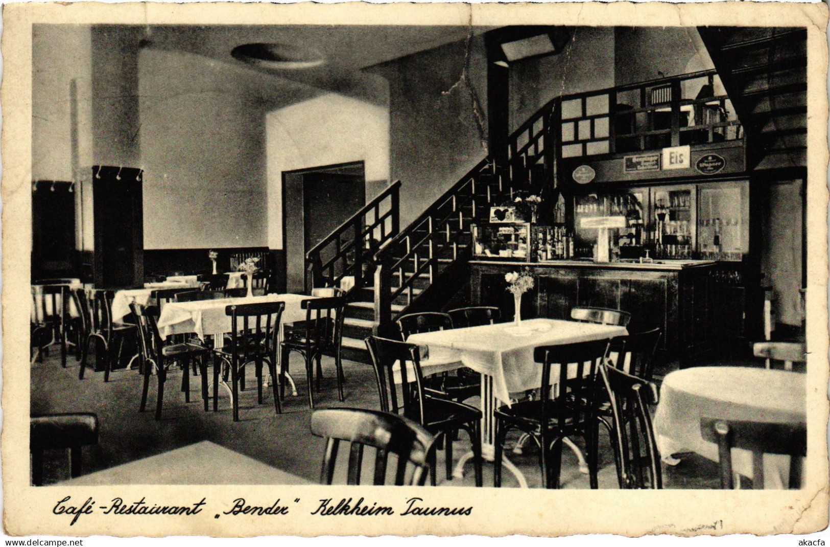 CPA AK KELKHEIM Cafe-Restaurant Bender GERMANY (1419303)