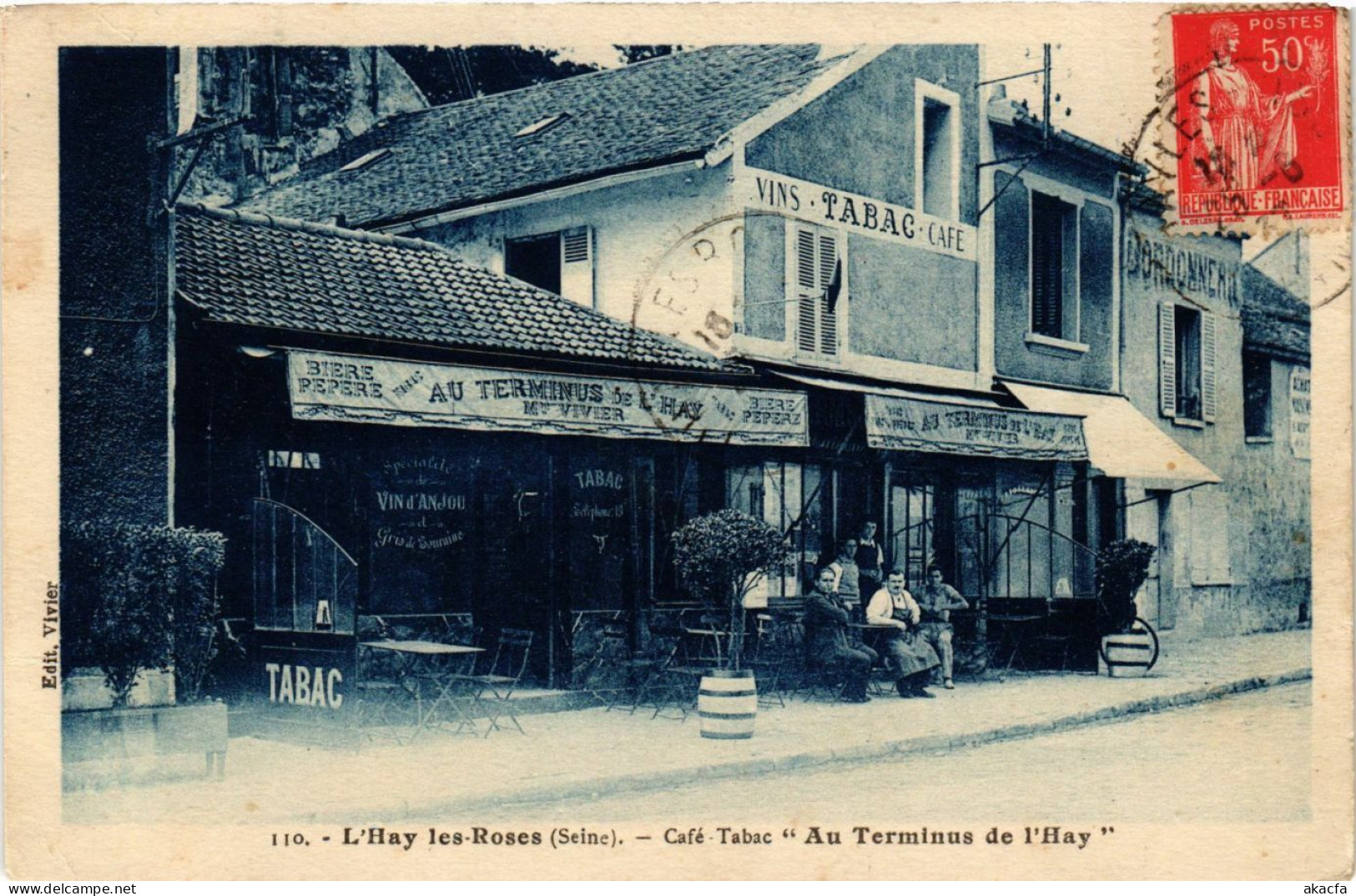 CPA AK L'HAY-les-ROSES Café-Tabac Au Terminus de l'Hay (860752)