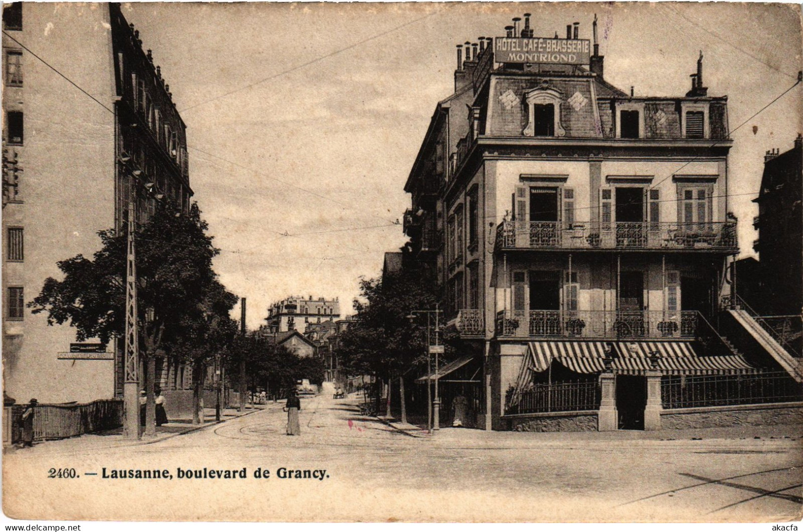 CPA AK LAUSANNE BOULEVARD DE GRANCY SWITZERLAND (1510399)