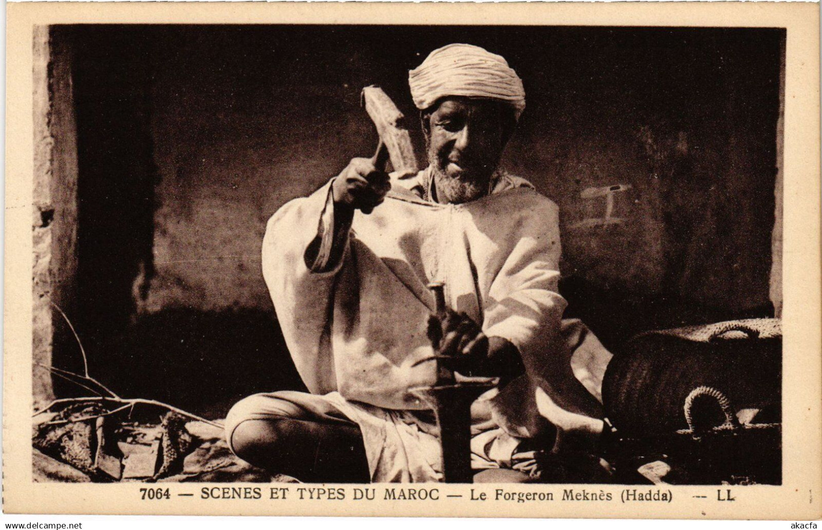 CPA AK MAROC MEKNES Le Forgeron Meknes - Hadda - Type (1358766)