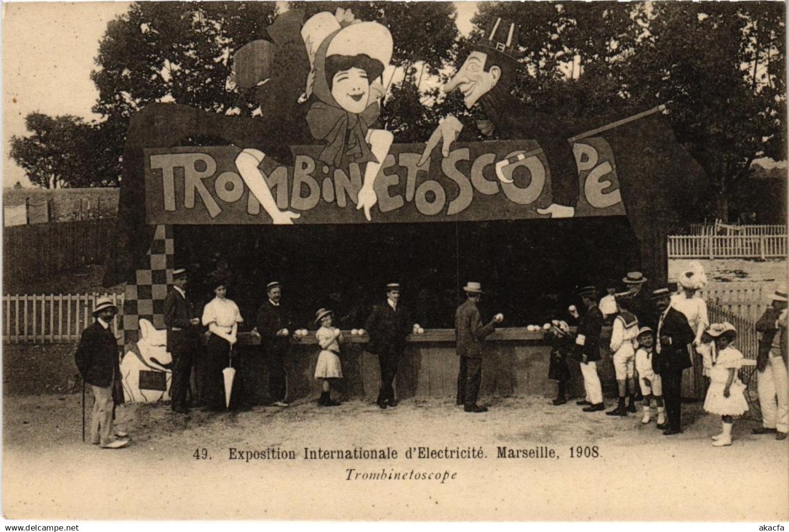 CPA AK MARSEILLE - EXPO. Internationale d'Electricite Trombinetoscope (986201)