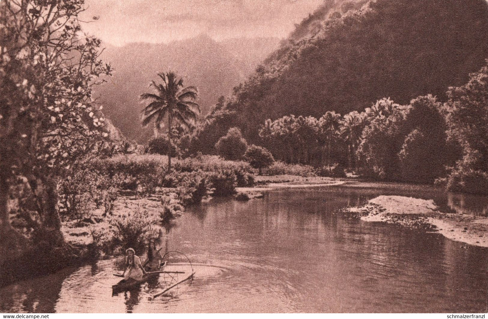 CPA AK Missions d Oceanie Au fil de eau Polynesie francaise Porinetia Farani Tahiti Otahaiti Papeete Oceania Polynesia