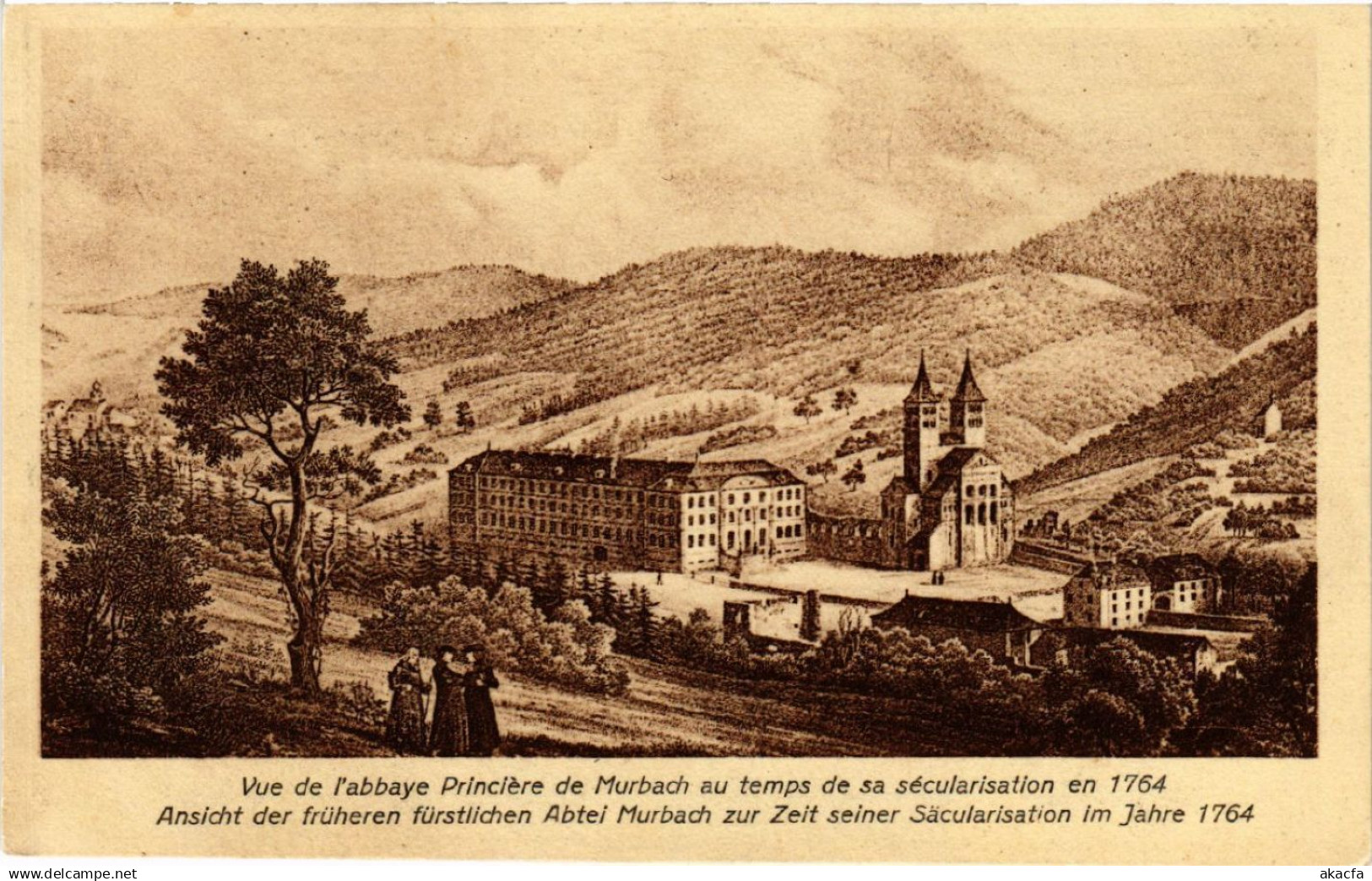 CPA AK MURBACH - Vue de l'abbaye Princiere de MURBACH (389147)