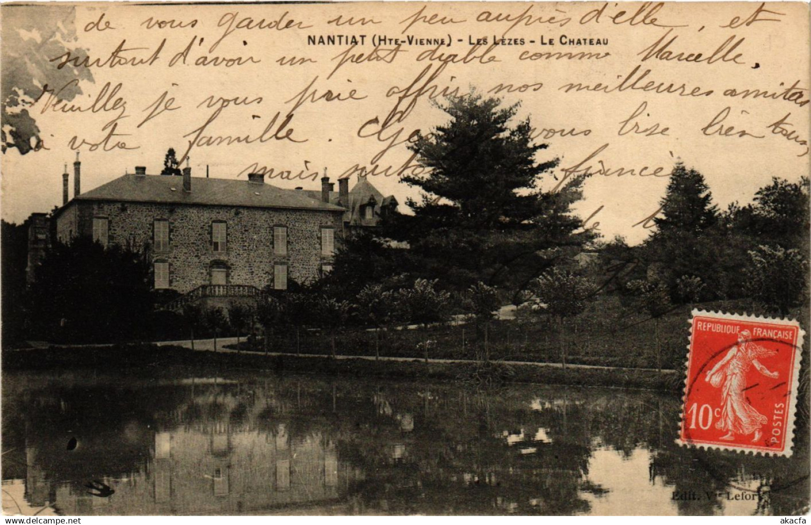 CPA AK Nantiat - Les Lezes - Le Chateau (390598)