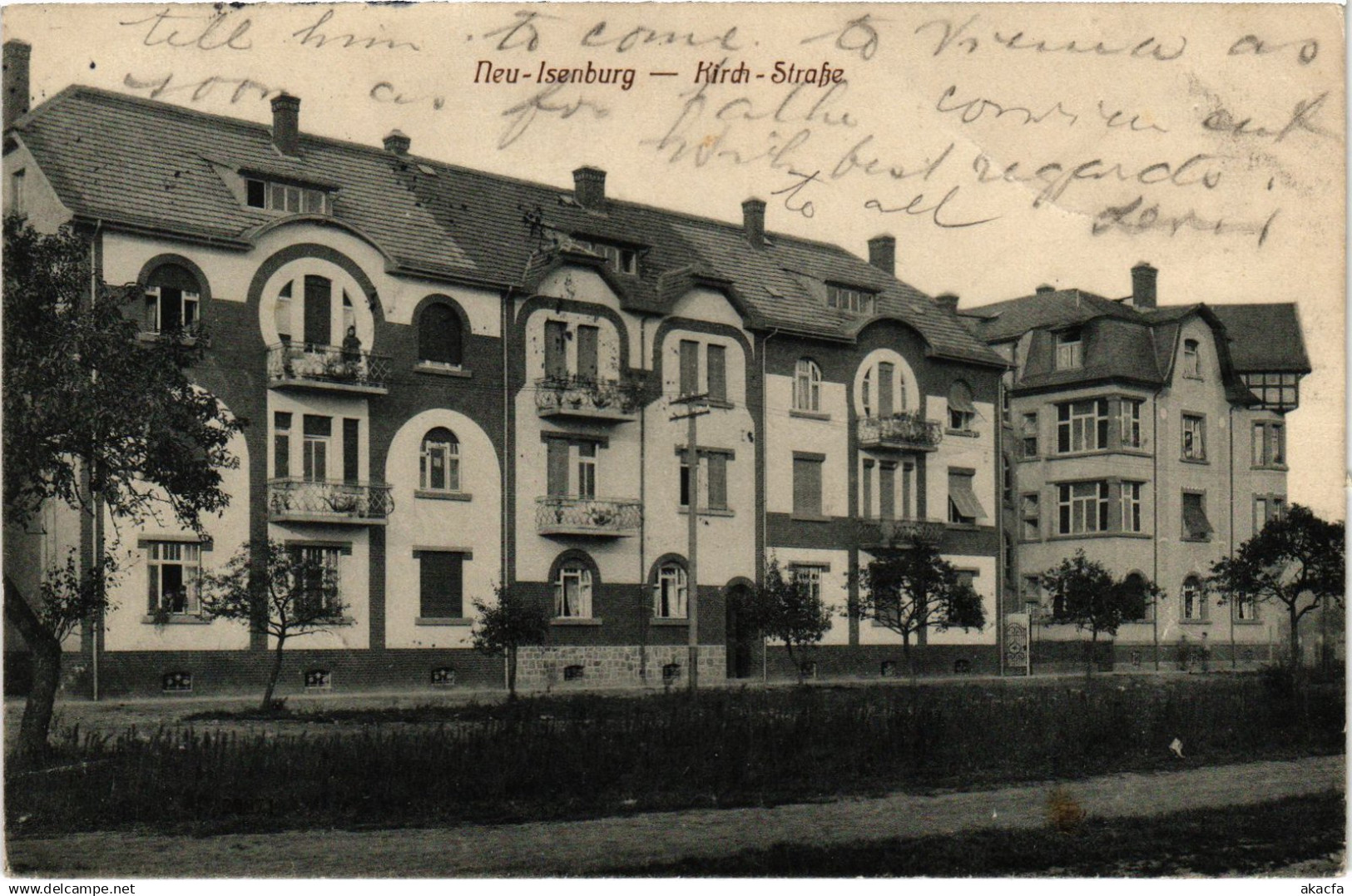 CPA AK NEU-ISENBURG Kirch-Strasse GERMANY (1417421)