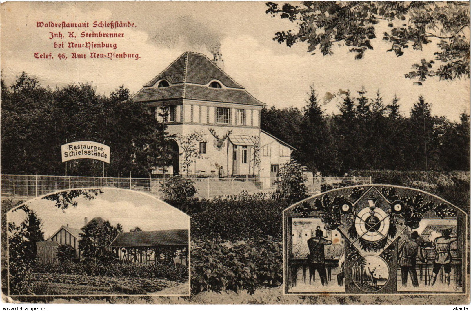 CPA AK NEU-ISENBURG Waldrestaurant Schiefsstande GERMANY (1417410)