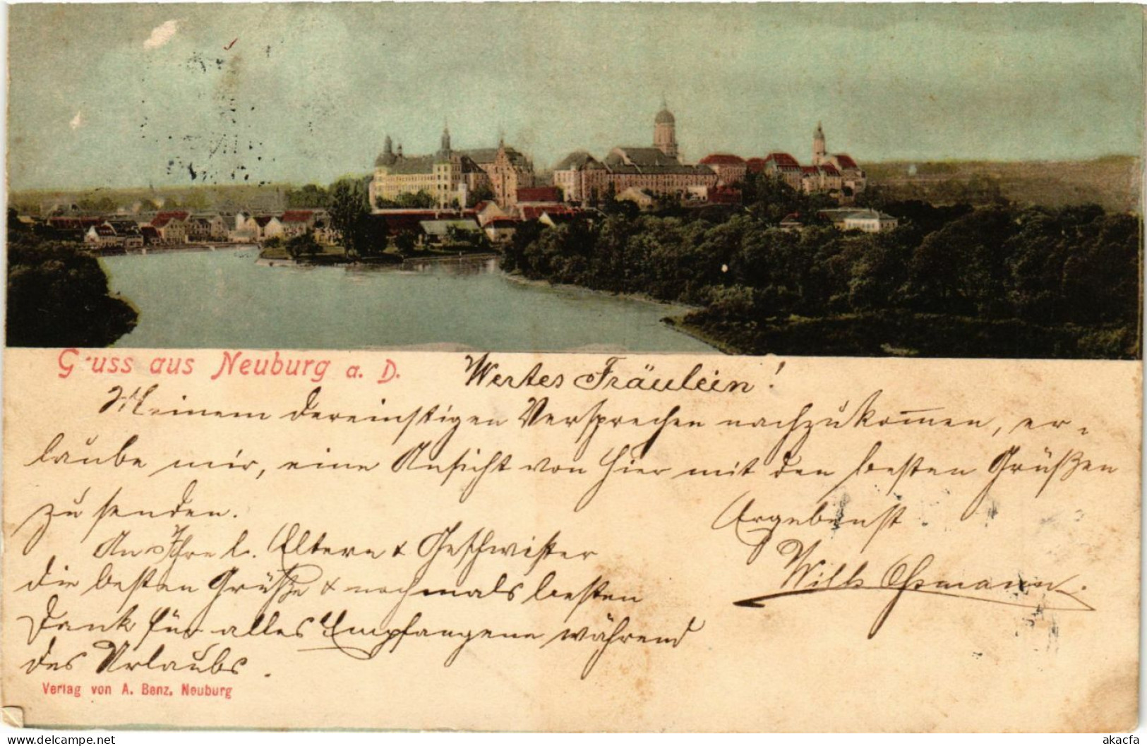 CPA AK Neuburg a.D. Gruss aus Neuburg a.D. GERMANY (875553)