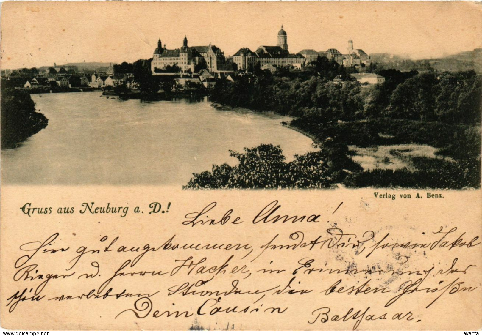 CPA AK Neuburg a.D. Gruss aus Neuburg a.D. GERMANY (875909)
