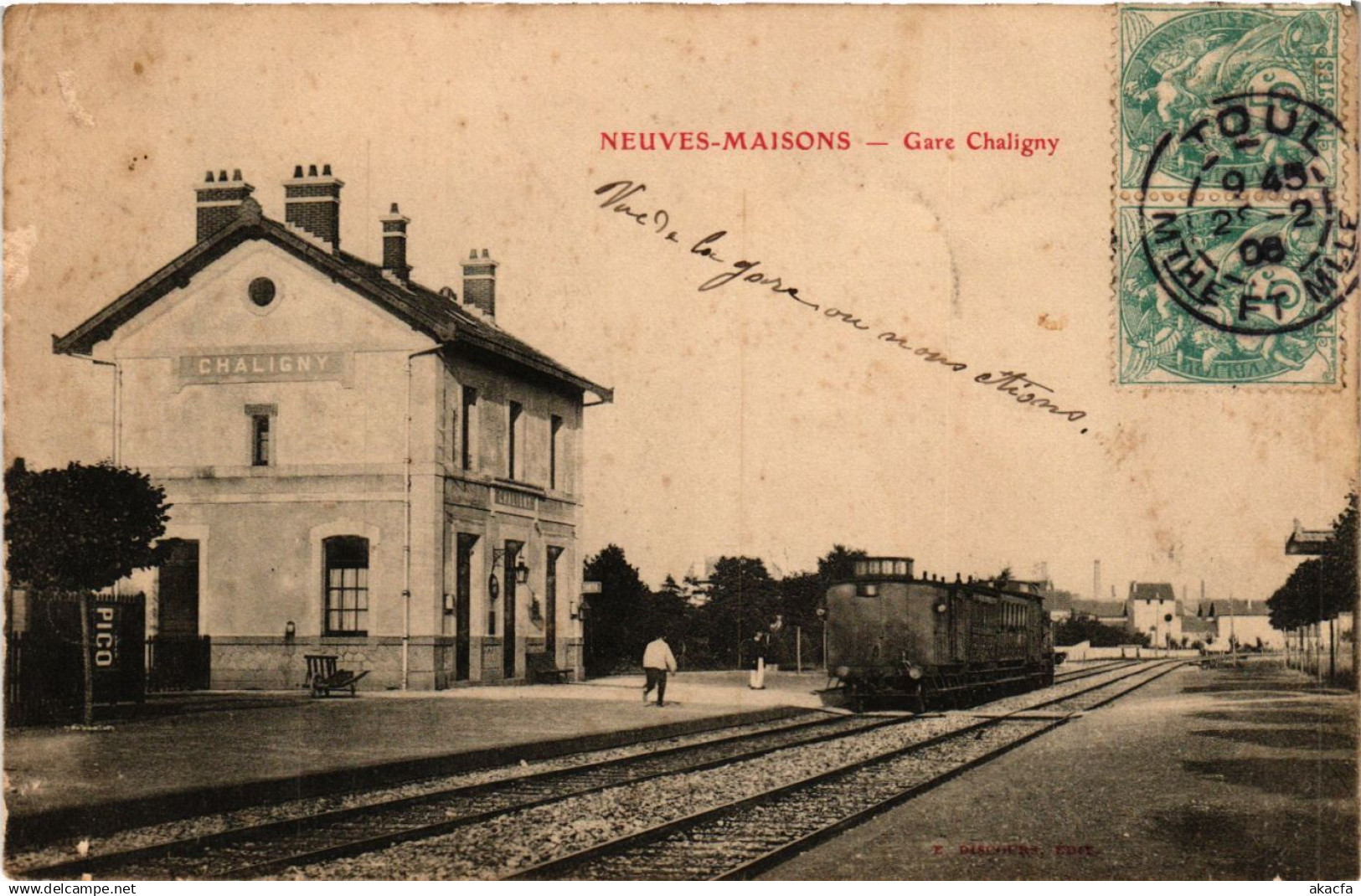 CPA AK NEUVES-MAISONS - Gare Chaligny (386520)