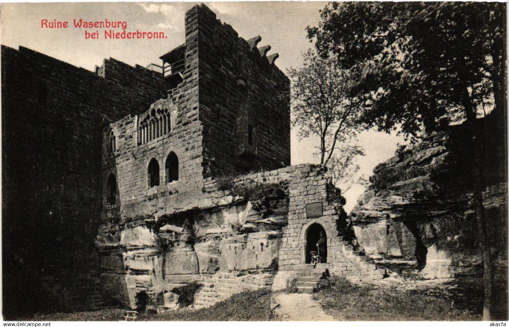 CPA AK NIEDERBRONN-les-BAINS - Ruine Wasenburg b. NIEDERBRONN (481249)