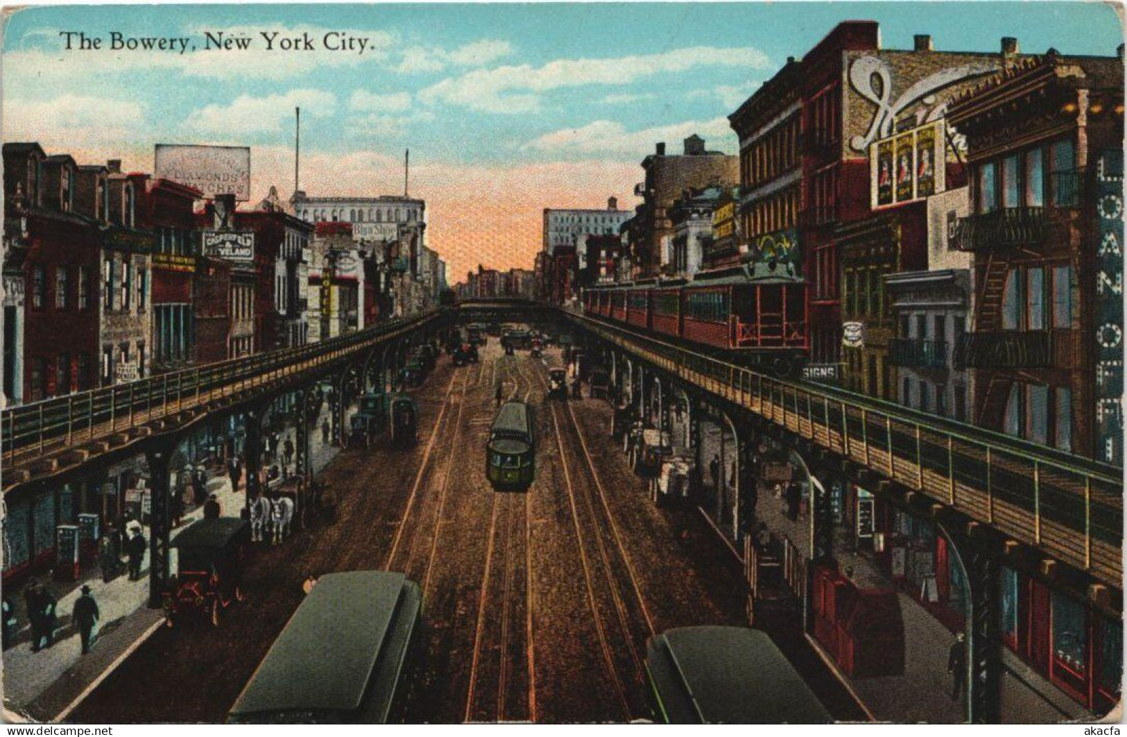CPA AK NYC NEW YORK N.Y. the Bowery USA (990657)