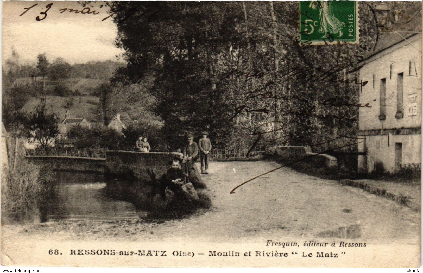CPA AK RESSONS-sur-MATZ Moulin et Riviere Le MATZ (424317)