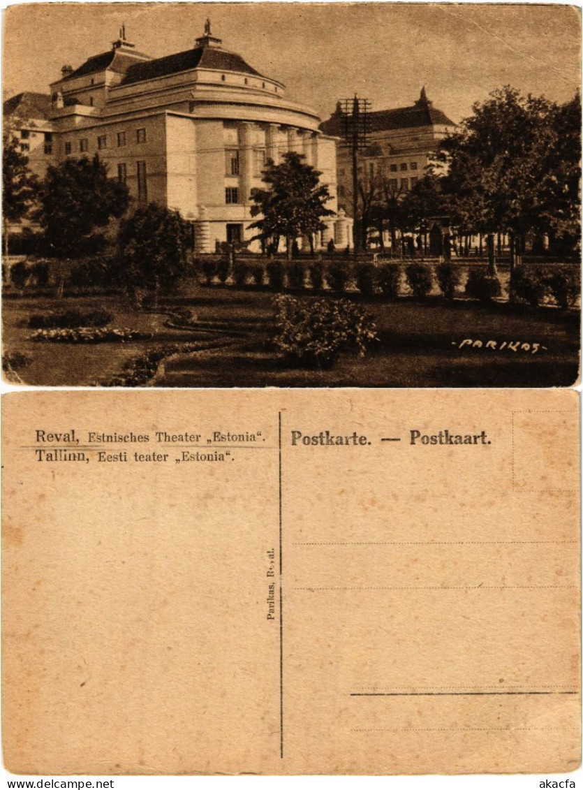 CPA AK REVAL TALLIN eesti teater Estonia. ESTONIA (406762)