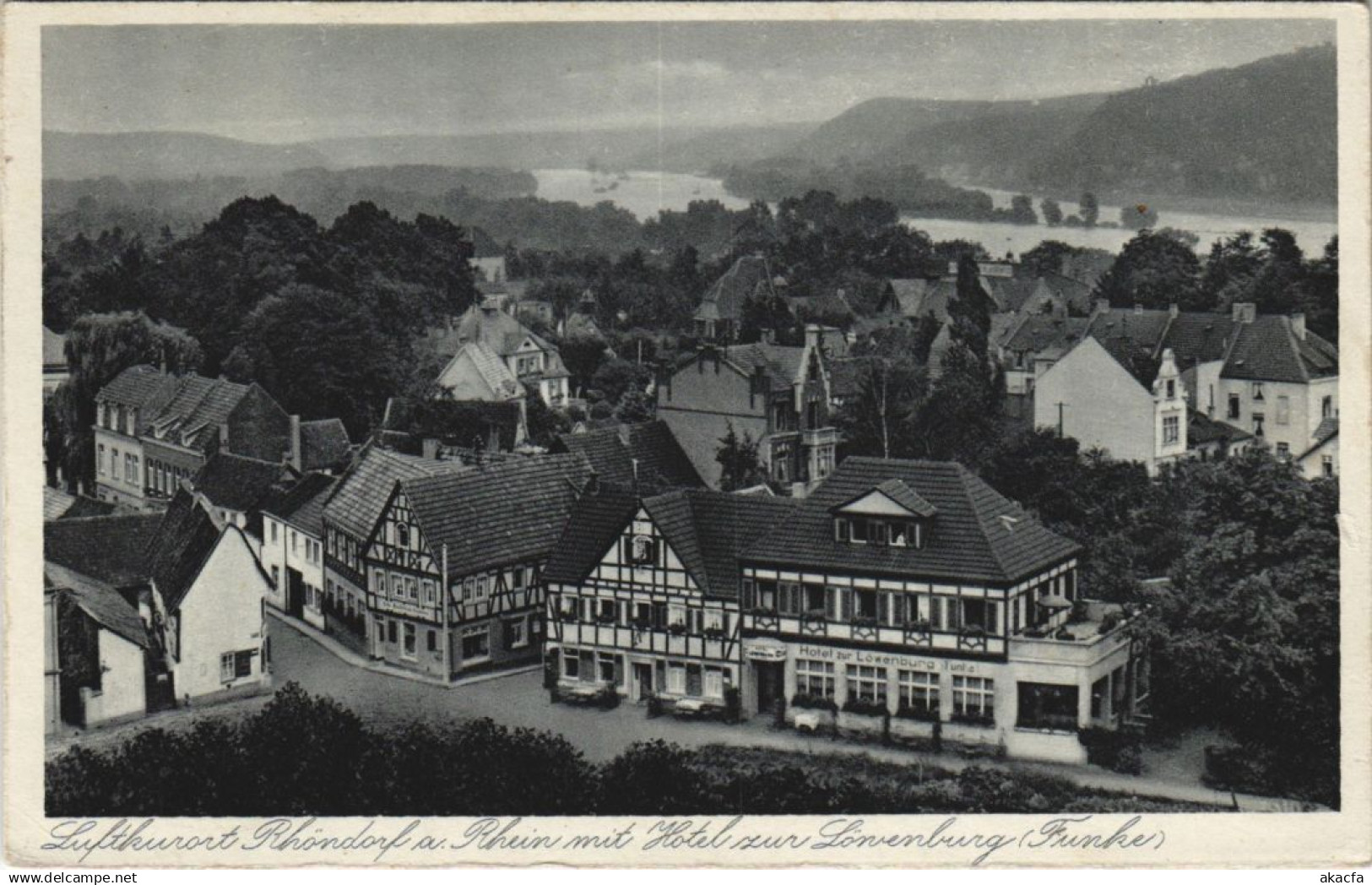 CPA AK RHONDORF a. RHEIN mit Hotel zur Lowenburg GERMANY (319117)