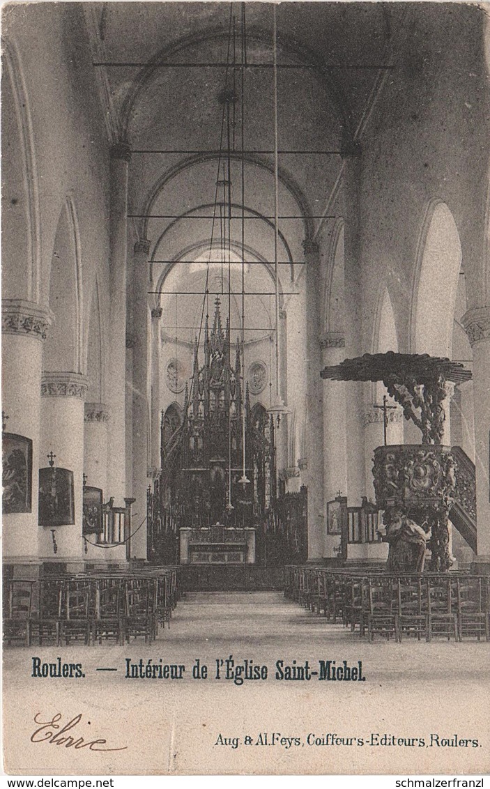 CPA - AK Roeselaere Roeselare Roulers Intérieur Église Saint Michel Westflandern a Izegem Kortemark Staden Ardooie Ypern