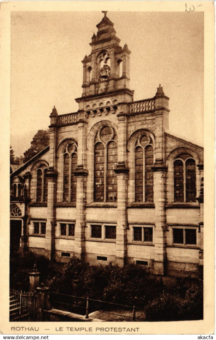 CPA AK ROTHAU - Le Temple Protestant (452493)
