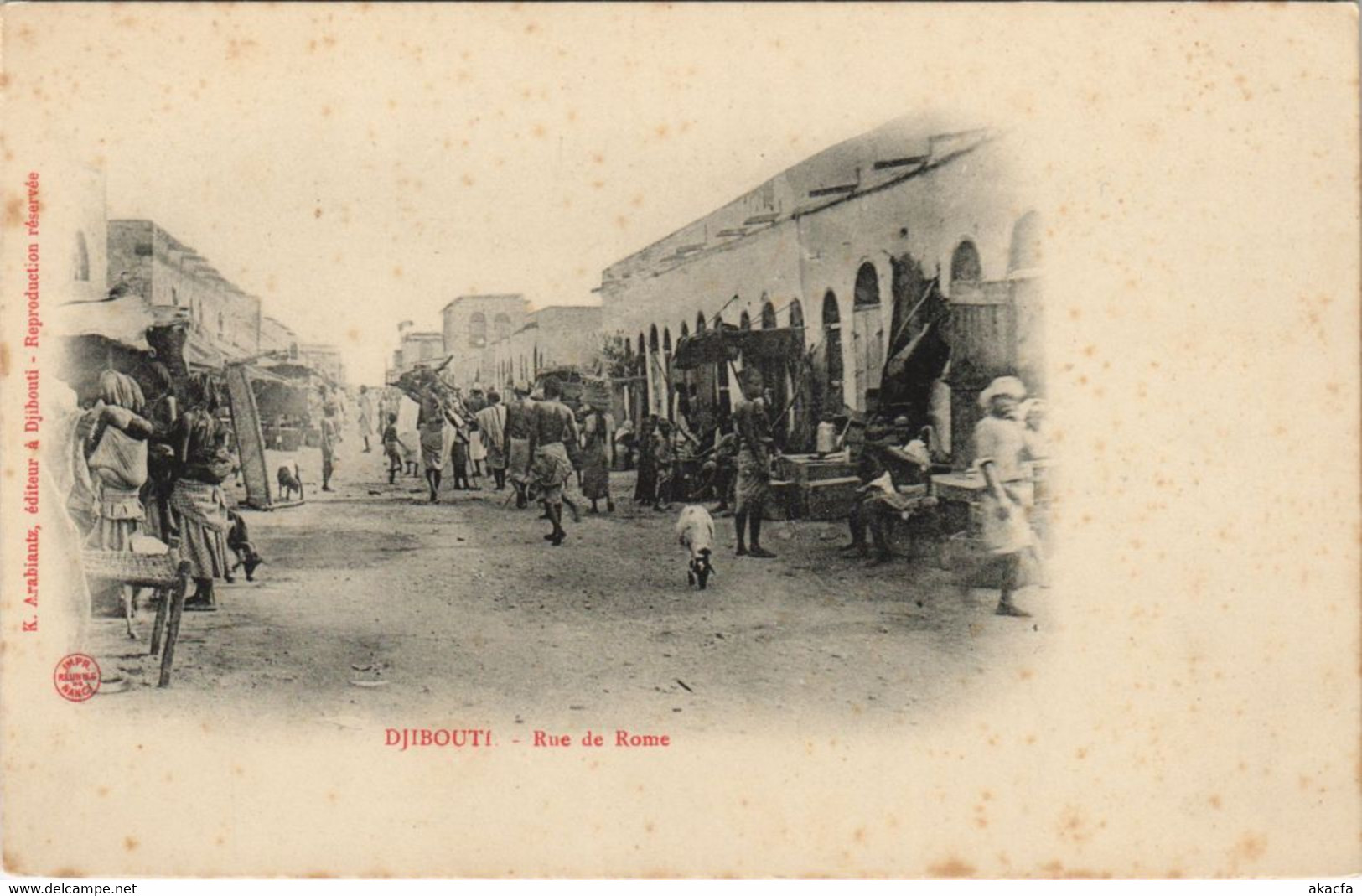CPA AK Rue de Rome DJIBOUTI (1084751)