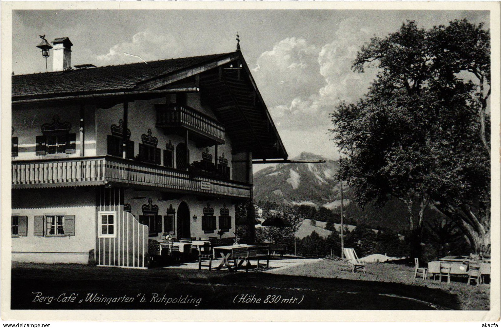 CPA AK RUHPOLDING Bergcafe Weingarten b. Ruhpolding GERMANY (1417496)