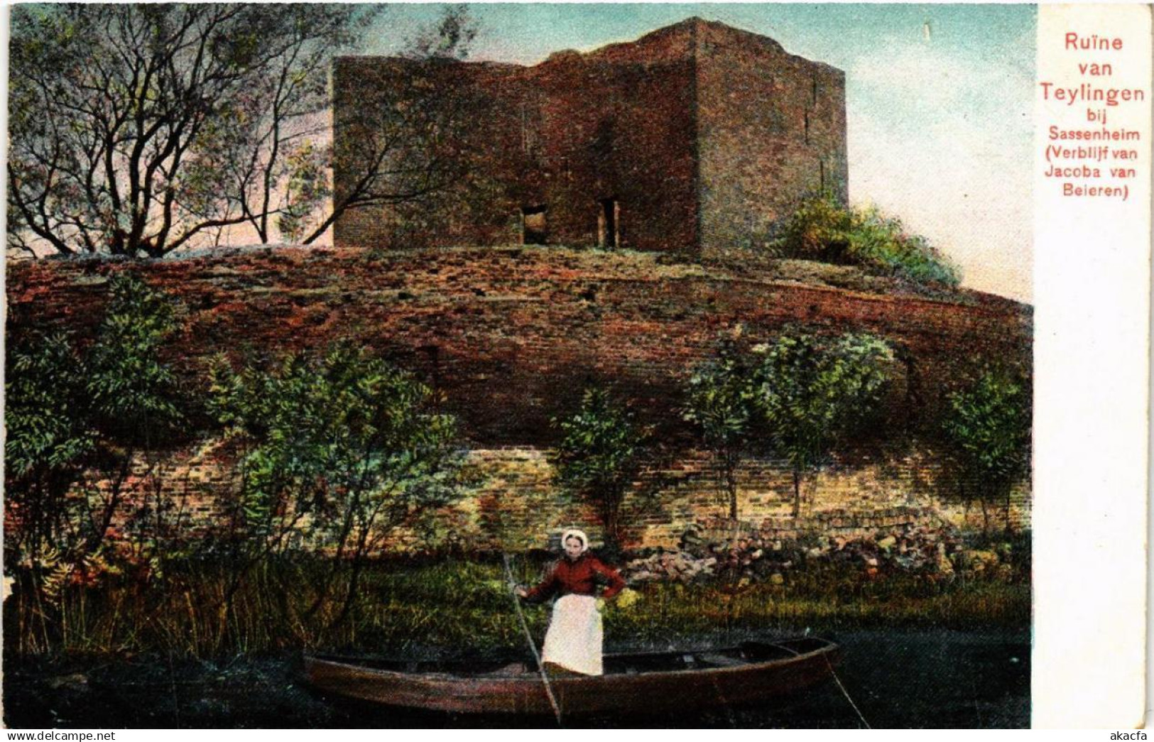 CPA AK Ruine van TEYLINGEN bij Saasenheim NETHERLANDS (602689)