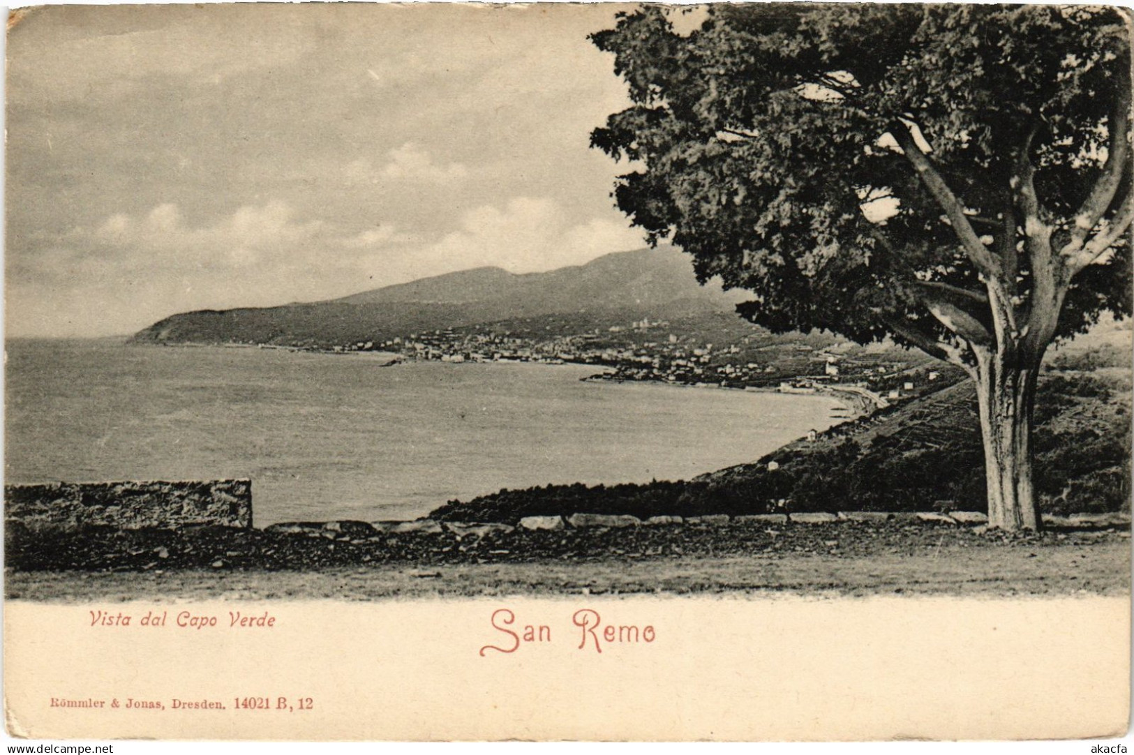 CPA AK San Remo vista del Capo Verde ITALY (1461507)