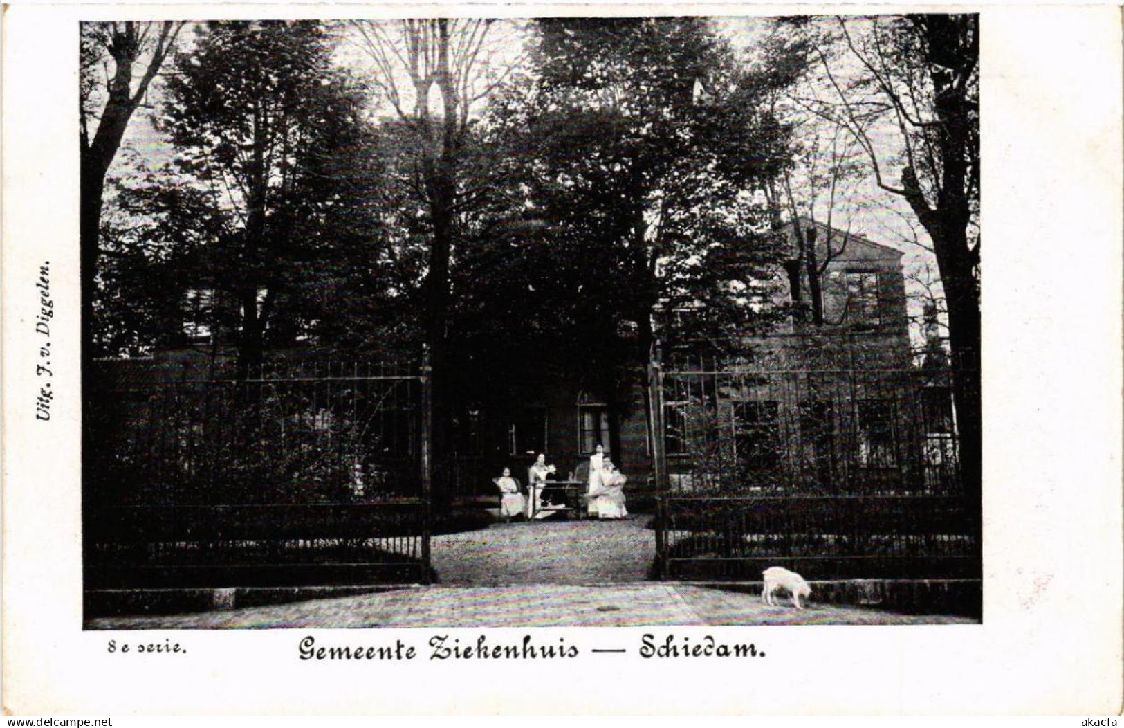 CPA AK SCHIEDAM Gemeente Ziekenhuis NETHERLANDS (602153)