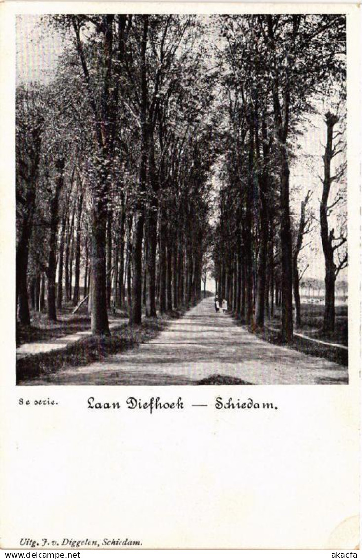 CPA AK SCHIEDAM Laan Diefhoek NETHERLANDS (602147)