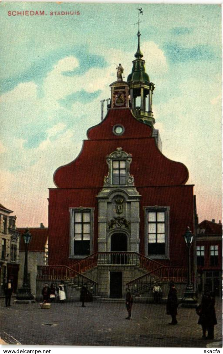 CPA AK SCHIEDAM Stadhuis NETHERLANDS (602146)
