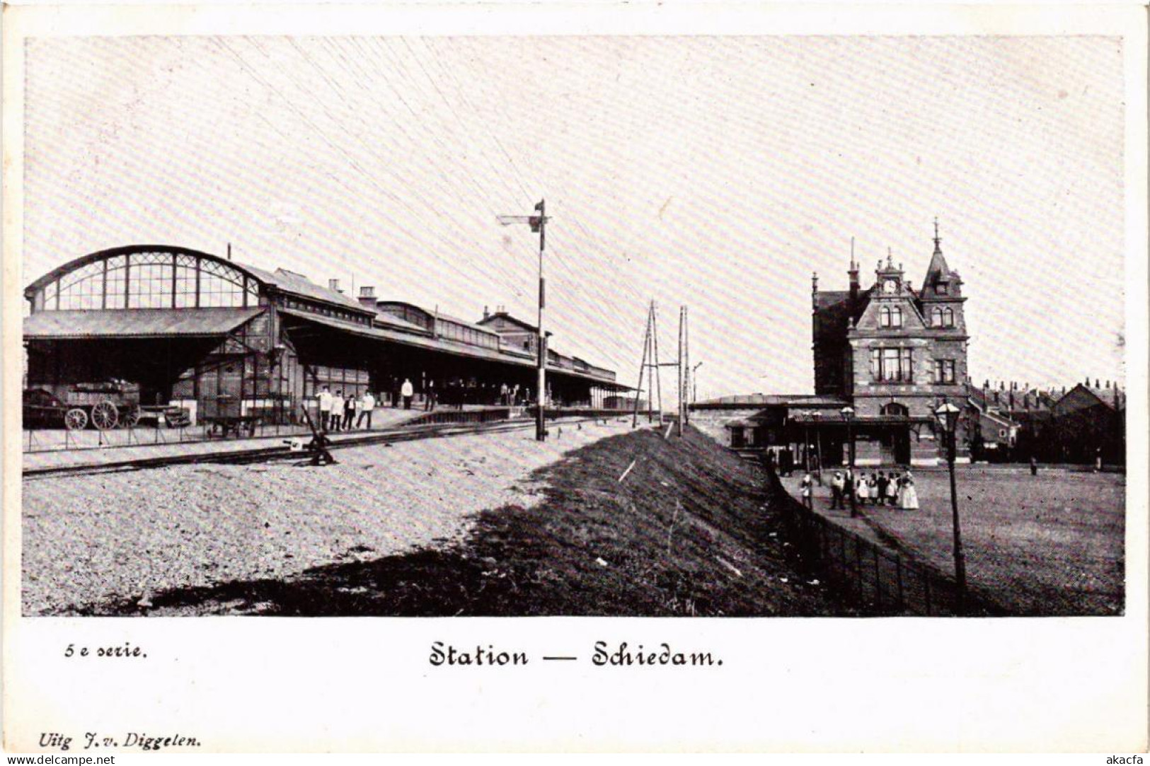 CPA AK SCHIEDAM Station NETHERLANDS (605005)