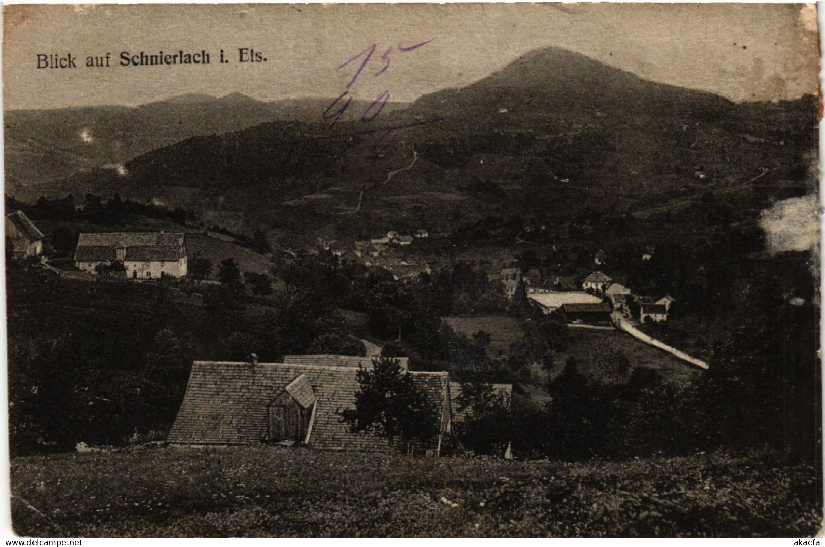 CPA AK SCHNIERLACH - LAPOUTROIE - Blick auf SCHNIERLACH (389789)