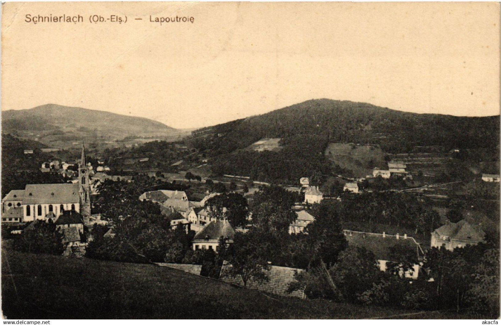CPA AK SCHNIERLACH - LAPOUTROIE - Panorama (389756)