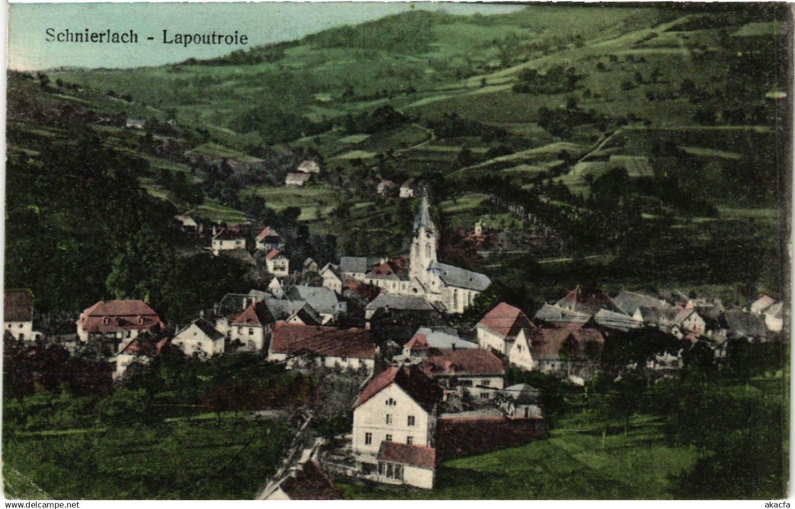 CPA AK SCHNIERLACH - LAPOUTROIE - Panorama (389770)