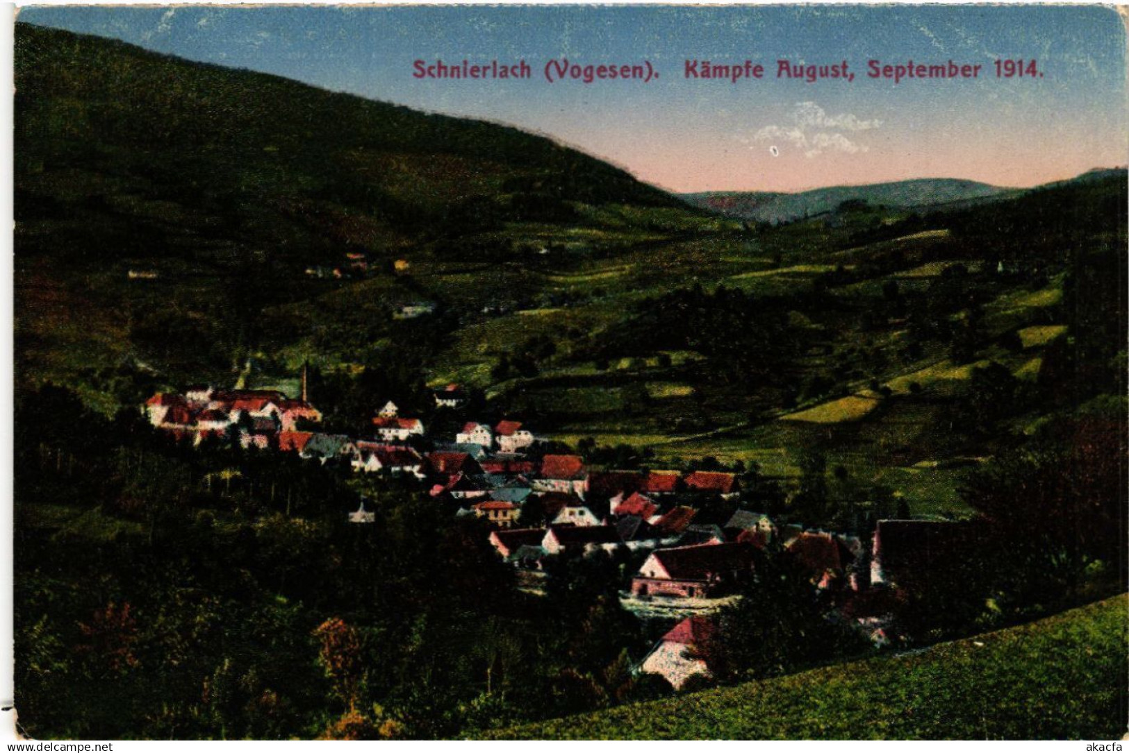 CPA AK SCHNIERLACH - LAPOUTROIE - Panorama - Kampfe 1914 (389778)