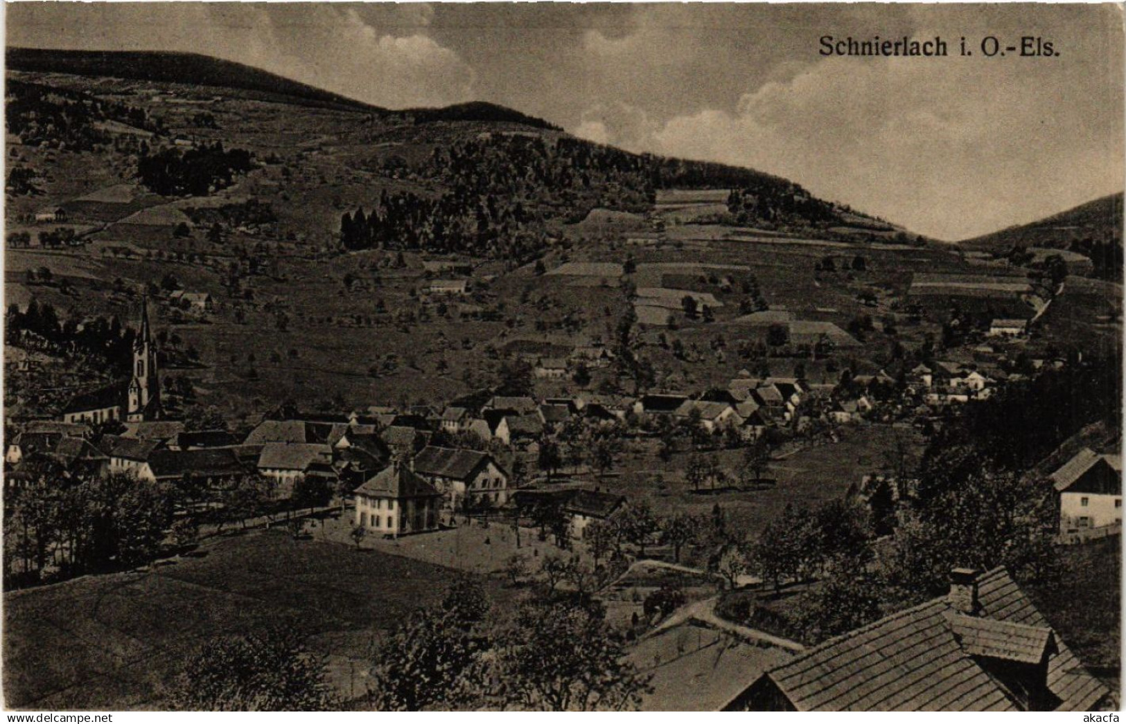 CPA AK SCHNIERLACH - LAPOUTROIE - Panorama - Vue générale (389766)