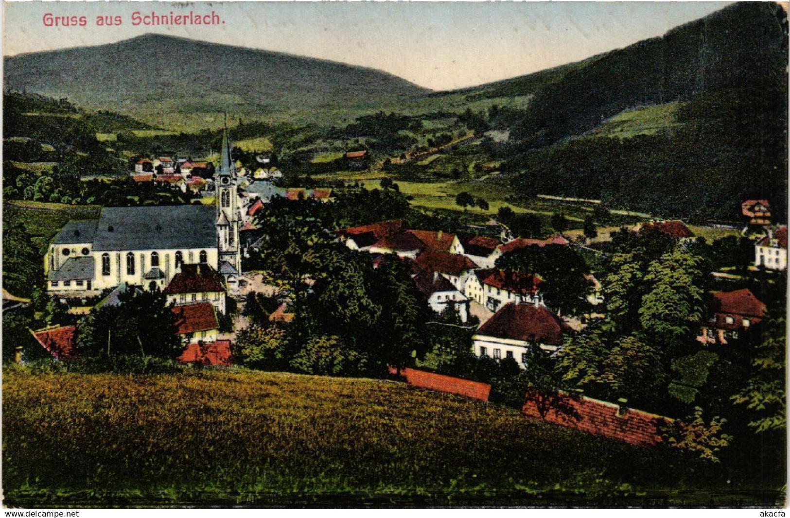 CPA AK SCHNIERLACH - LAPOUTROIE - Panorama - Vue générale (389785)