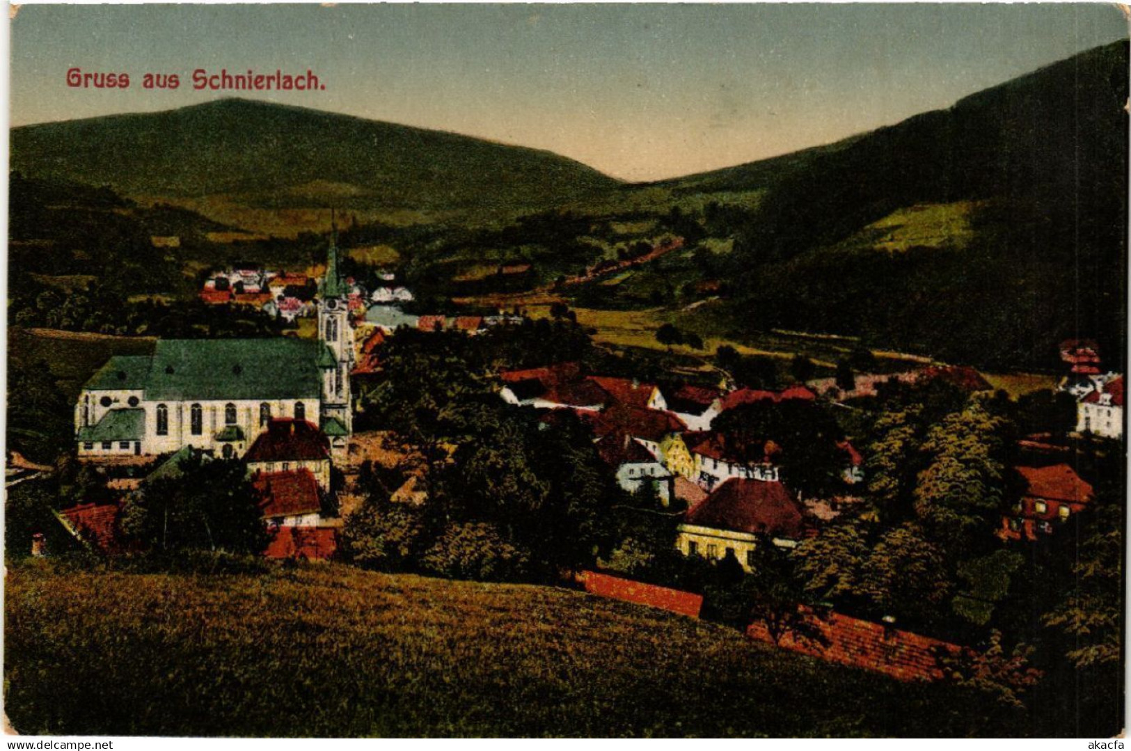 CPA AK SCHNIERLACH - LAPOUTROIE - Panorama - Vue générale (389786)