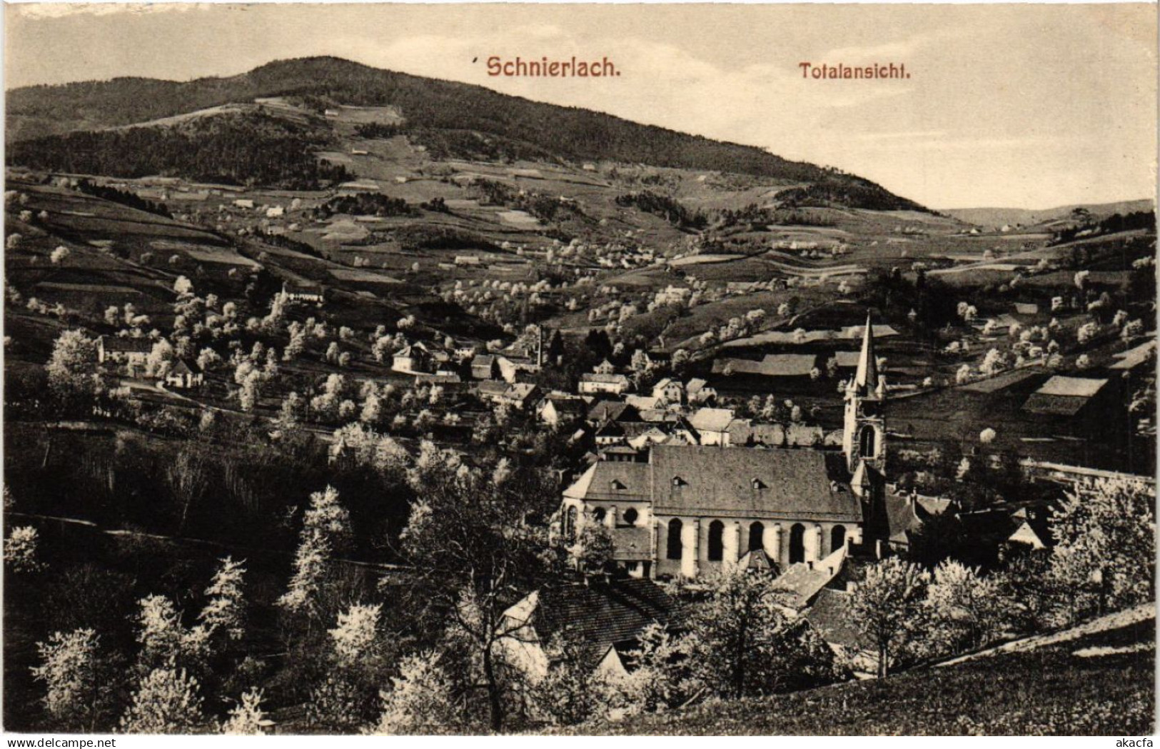 CPA AK SCHNIERLACH - LAPOUTROIE - Totalansicht - Vue générale (389775)