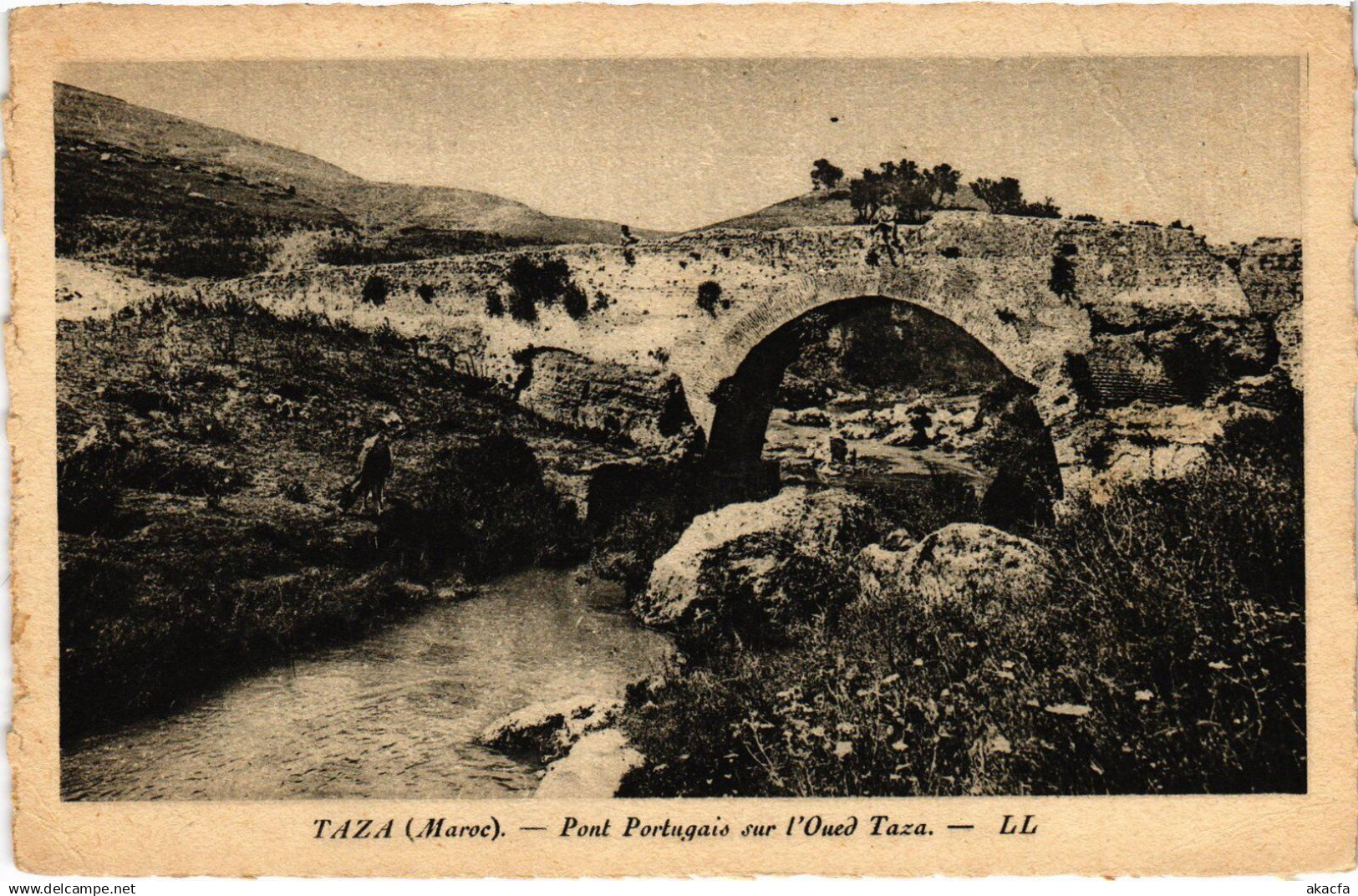 CPA AK TAZA Pont Portugais sur l'Oued Taza MOROCCO (1416354)