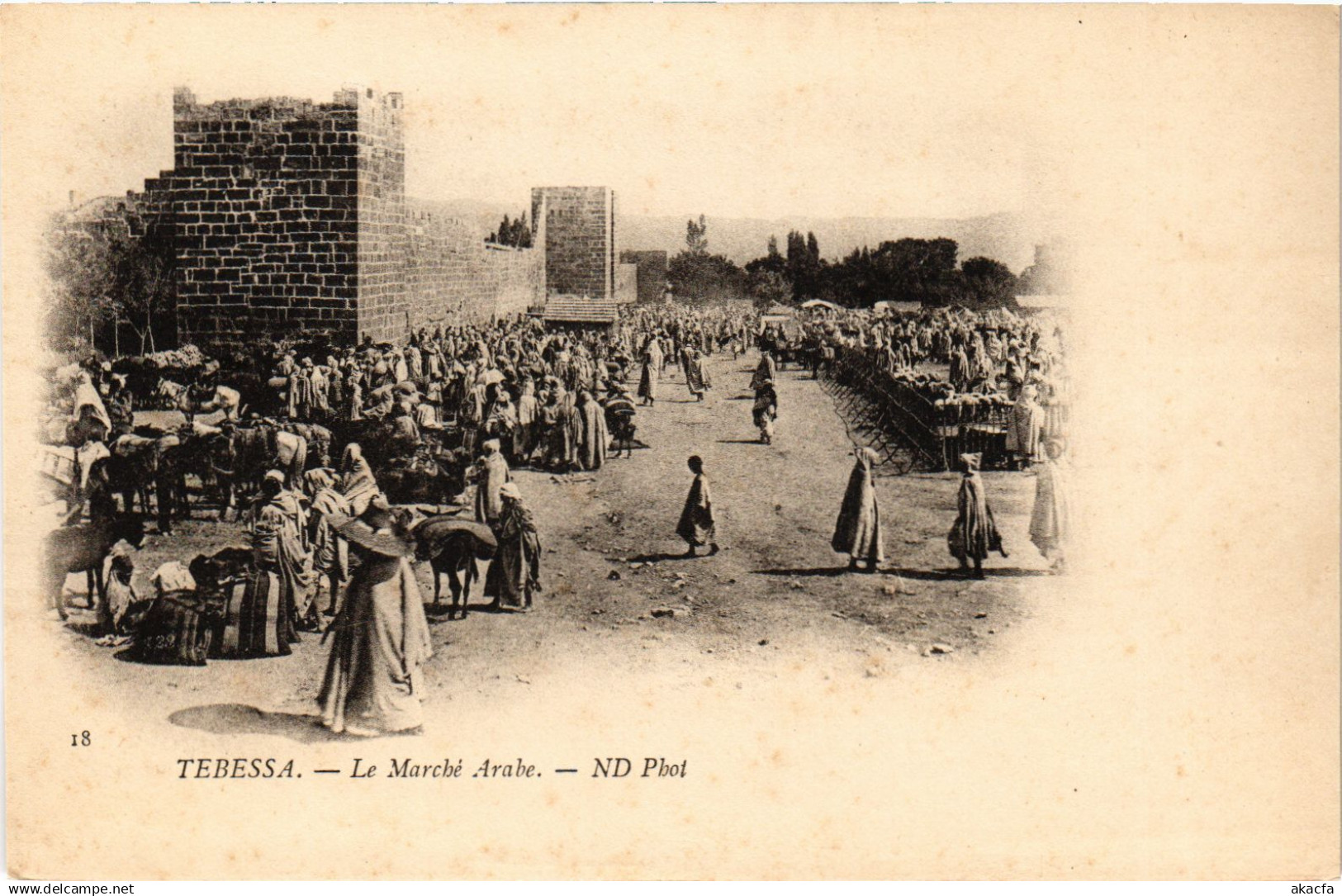 CPA AK TEBESSA MARCHE ARABE ALGERIA (1435635)