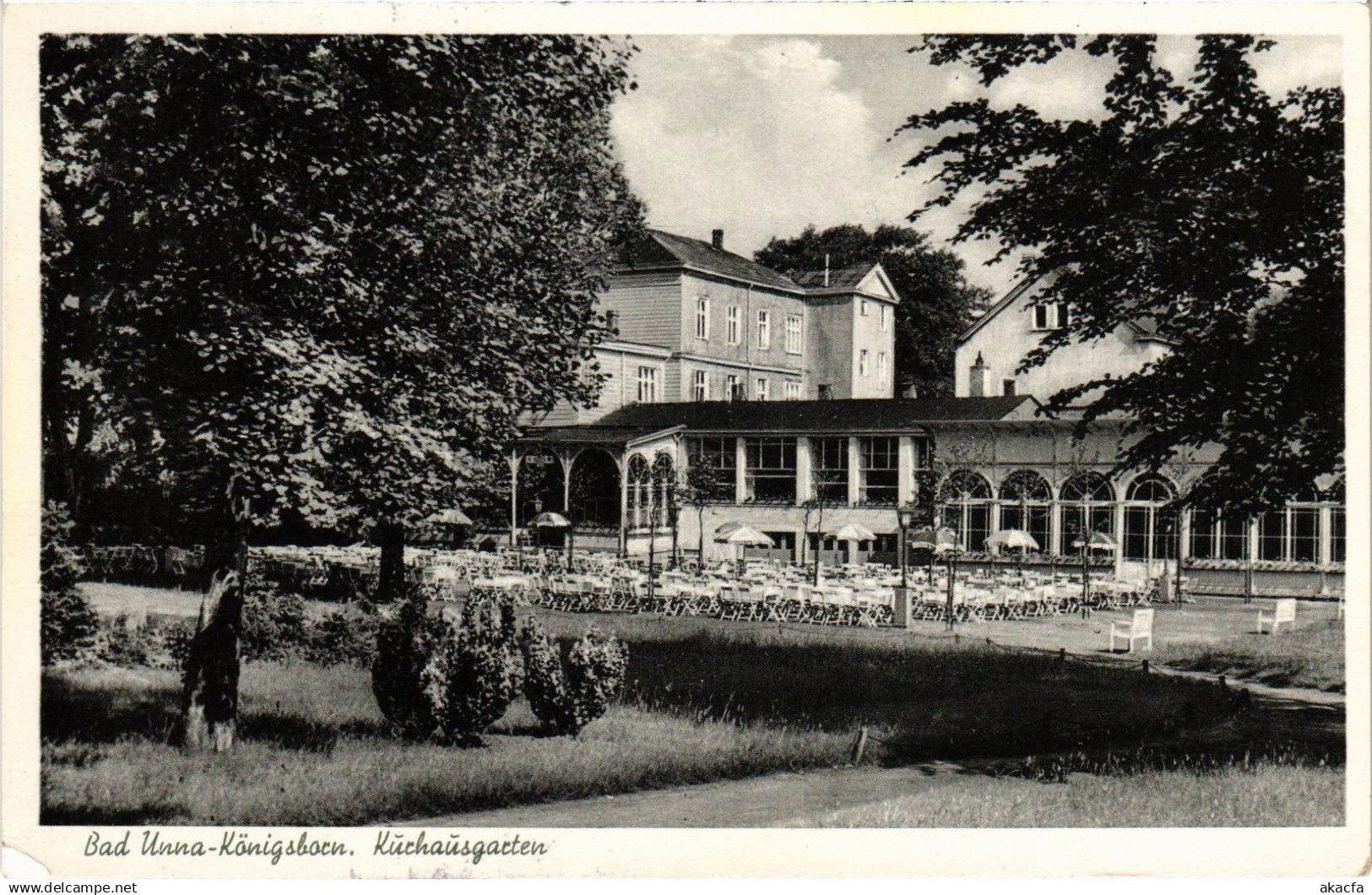 CPA AK UNNA KONIGSBORN KURHAUSGARTEN GERMANY (1436116)