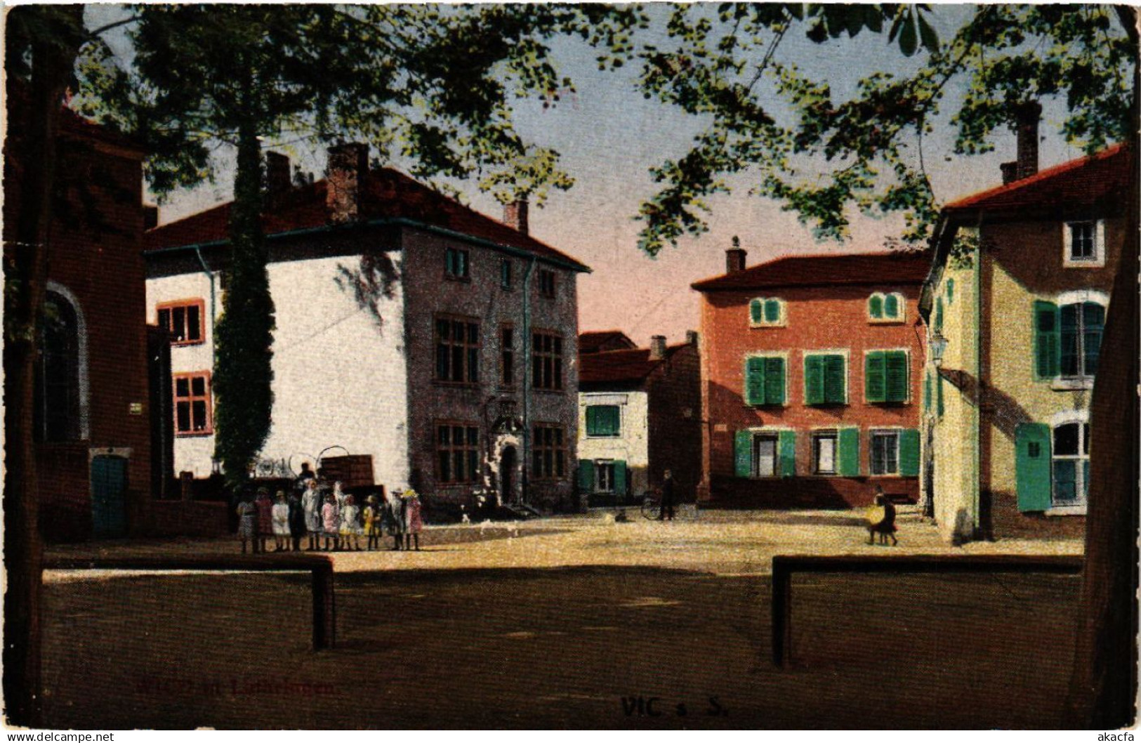 CPA AK VIC-sur-SEILLE - VIC a. d. SEILLE - Place - Platz - Scene (387938)