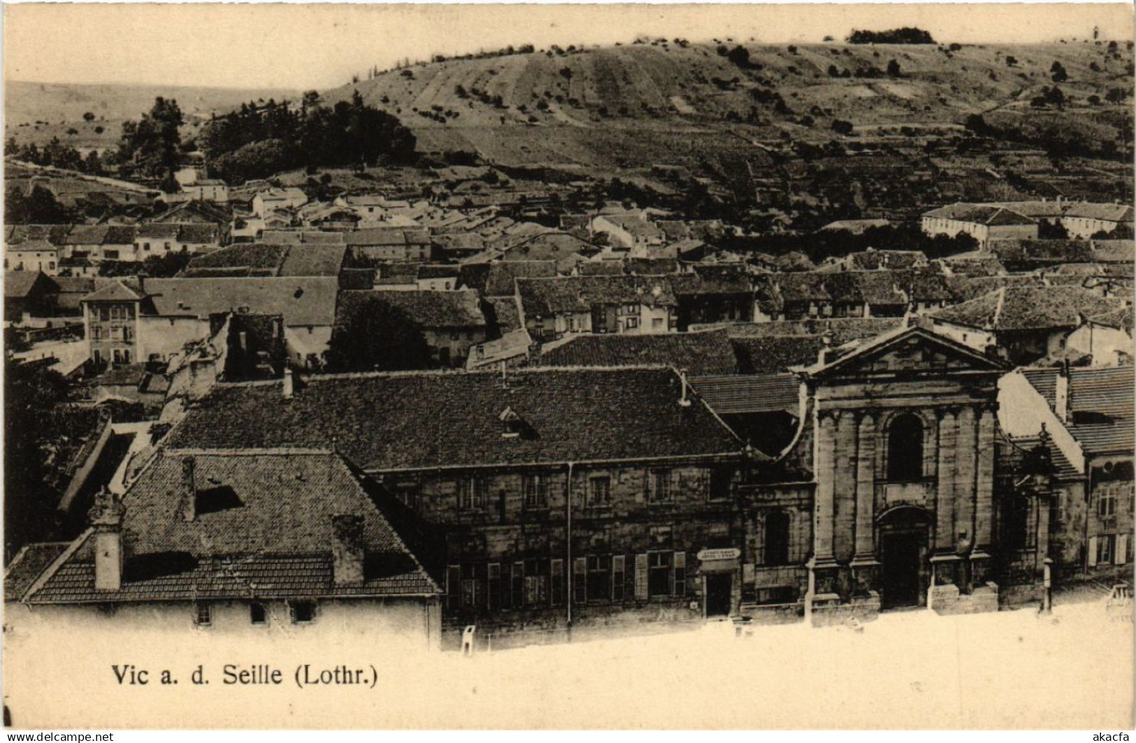 CPA AK VIC-sur-SEILLE - VIC a. d. SEILLE - Vue - Scene (388025)
