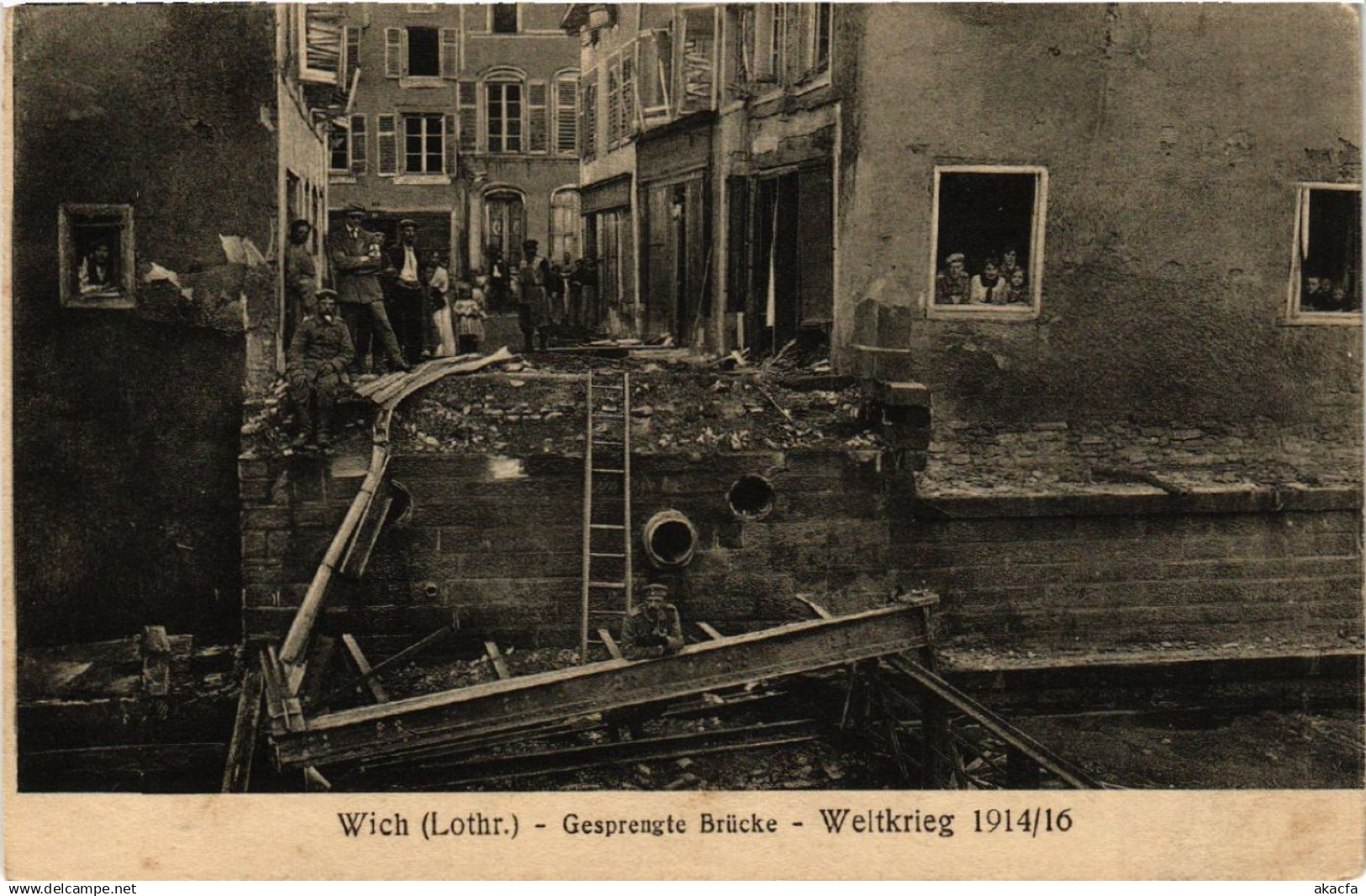 CPA AK VIC-sur-SEILLE - VIC a. d. SEILLE - WICH - Gesprengte Brucke (387831)