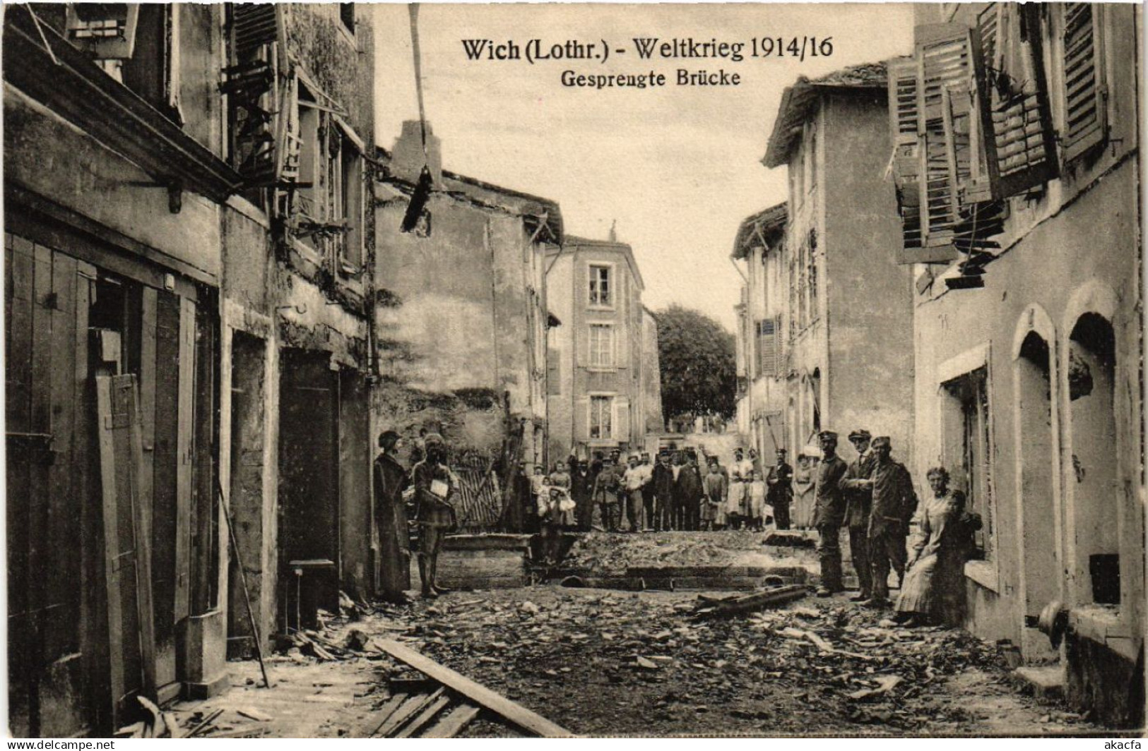 CPA AK VIC-sur-SEILLE - VIC a. d. SEILLE - WICH - Gesprengte Brucke (388126)