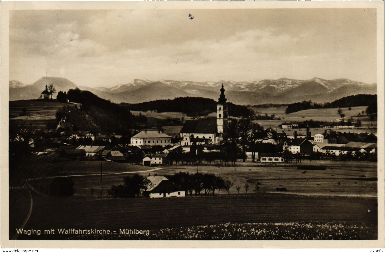CPA AK WAGING AM SEE mit Wallfahrtskirche GERMANY (1419058)