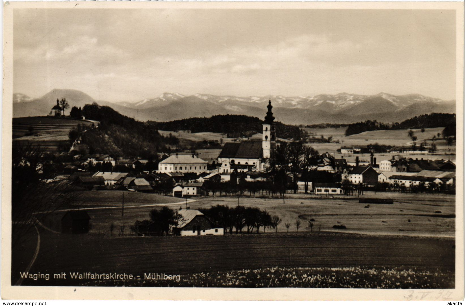 CPA AK WAGING AM SEE mit Wallfahrtskirche GERMANY (1419168)
