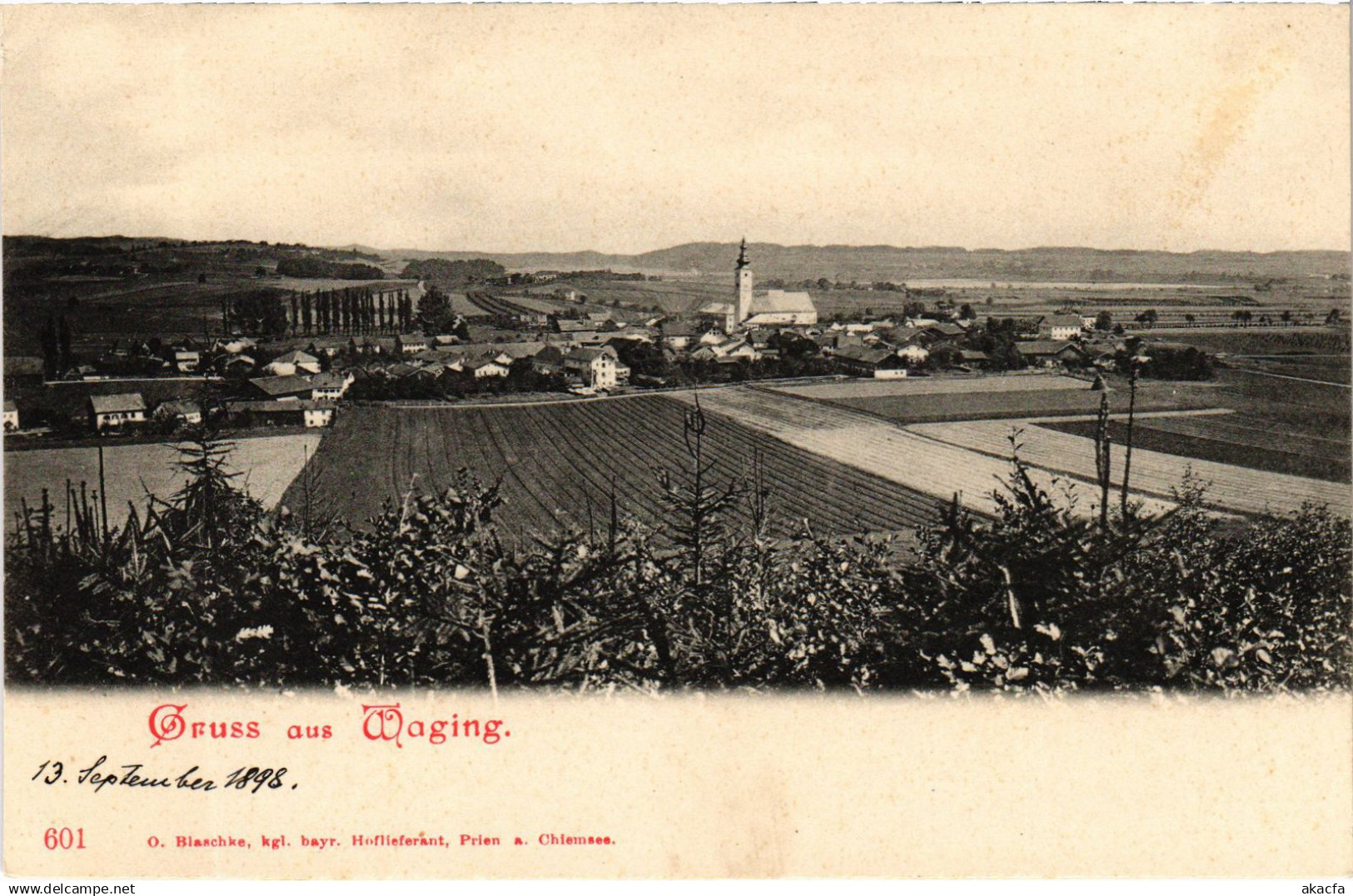 CPA AK WAGING AM SEE Totalansicht GERMANY (1419151)